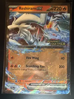 JUMBO Reshiram ex 030/159 Stamped Journey Together Pokemon Card *NM* - Image 1