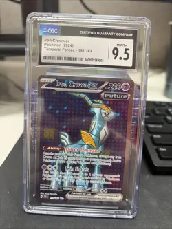 CGC 9.5 Iron Crown EX 191/162 Temporal Forces Full Art Secret Rare Pokemon Card - Image 1