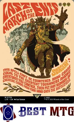 Magic The Gathering MTG Last March of the Ents 739 Foil NM The Lord of the Rings - Image 1