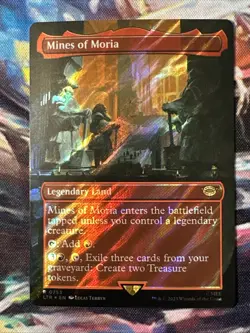 Mines of Moria - Borderless Surge FOIL - LOTR #759 Rare, NM, MTG - Image 1