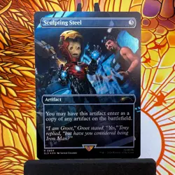MTG Secret Lair x Marvel - Sculpting Steel Groot #864 - Rainbow Foil - Near Mint - Image 1