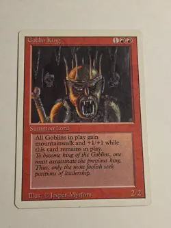 Goblin King X1 3ED MTG Revised - Image 1