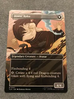 The Legend of Roku Avatar Roku Borderless Avatar Magic The Gathering - Image 1