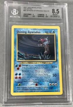 Pokemon Shining Gyarados Neo Revelation Unlimited Holo Secret Rare #65 BGS 8.5 - Image 1