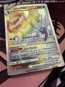 Origin Forme Palkia Vstar Rainbow 2022 Pokemon Astral Radiance 192/189 - Image 1