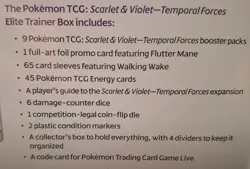 Pokemon Temporal Forces Walking Wake ETB with3 Additional Booster Packs - Image 4