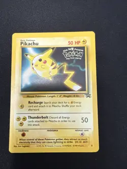 Pikachu #4 The First Movie Black Star Promo LP Vintage WOTC - Pokemon TCG - Image 1