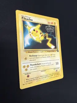 Pikachu #4 The First Movie Black Star Promo LP Vintage WOTC - Pokemon TCG - Image 3