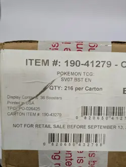 2024 Pokemon STELLAR CROWN SV07 216 Booster Packs English Factory Sealed Case - Image 3