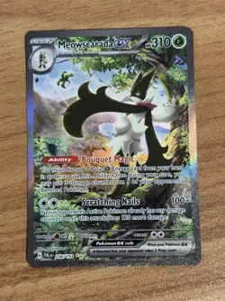 Pokemon Meowscarada ex 256/193 Sv02: Paldea Evolved SIR - Image 1
