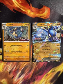 Lucario Ex - 051/131 Pokemon Stamped Prismatic Evolutions Double Rare Promo Holo - Image 1
