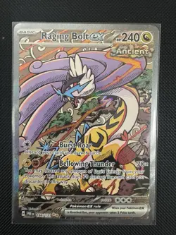 Raging Bolt ex 166/131 SIR Pokemon TCG Prismatic Evolutions NM - Image 1
