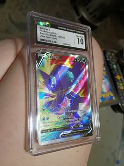 2020 POKEMON SWORD & SHIELD 194/202 SABLEYE V FULL ART HOLO Gem Mint 10 - Image 1