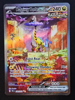Pokemon Raging Bolt ex - 208/162 - SIR - NM Temporal Forces - Image 1