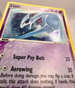 Pokemon TCG 2007 Lugia 2/17 Pop Series (5) Holo Rare - MP - Image 3