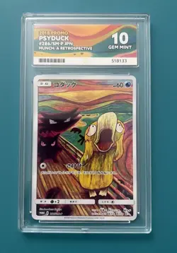 Psyduck Munch 286/SM-P Promo Scream Munch A Retrospective ACE 10 GEM MINT - Image 1