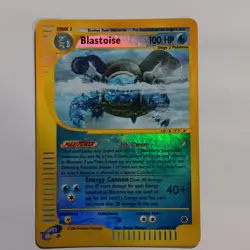 Pokemon Blastoise 004/165 Expedition Base Set Reverse Holo Rare NM - Image 1