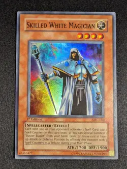 Yugioh - Skilled White Magician MFC-064 1st Edition Super Rare NM - Image 1