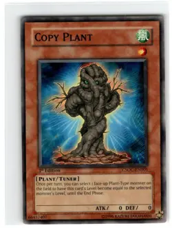 Yu-Gi-Oh! Copy Plant Common CSOC-EN005 Moderately Played 1st Edition - Image 1