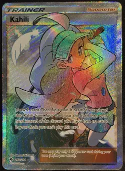 Kahili 210/214 - S&M Lost Thunder Pokemon TCG Ultra Rare 2018 Holo - M/LP Card - Image 1