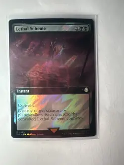 LETHAL SCHEME - SURGE FOIL - FALLOUT - NM - PACK FRESH - MTG - Image 1