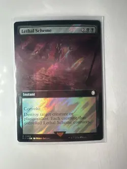 LETHAL SCHEME - SURGE FOIL - FALLOUT - NM - PACK FRESH - MTG - Image 2