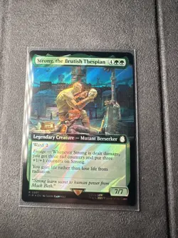 MTG Strong, the Brutish Thespian Extended Art 931 Rare Surge Foil NM Fallout - Image 5