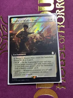 Battle of Hoover Dam - Surge Foil - Extended Art Fallout MTG - Image 1