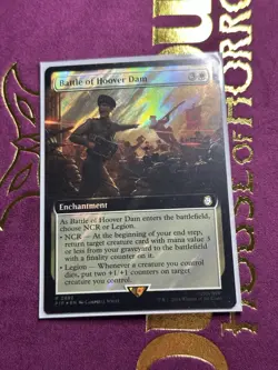 Battle of Hoover Dam - Surge Foil - Extended Art Fallout MTG - Image 2