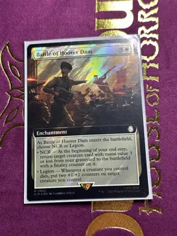 Battle of Hoover Dam - Surge Foil - Extended Art Fallout MTG - Image 3