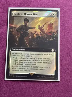 Battle of Hoover Dam - Surge Foil - Extended Art Fallout MTG - Image 5