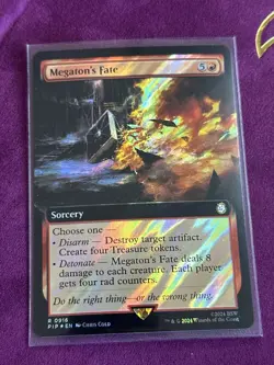Megaton's Fate - Surge Foil - Extended Art NM, English MTG Fallout - Image 1