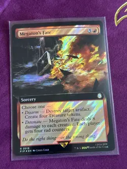 Megaton's Fate - Surge Foil - Extended Art NM, English MTG Fallout - Image 2