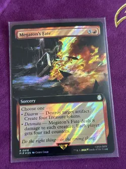 Megaton's Fate - Surge Foil - Extended Art NM, English MTG Fallout - Image 4