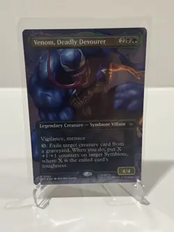 MTG Venom, Deadly Devourer (Borderless Foil) Marvel's Spider-Man 22 NM - Image 1