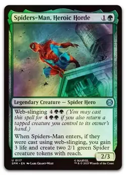MTG Spiders-Man, Heroic Horde (117/314) Marvel's Spider-Man FOIL - Image 1