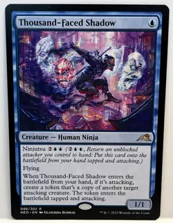 MTG Thousand-Faced Shadow / Kamigawa: Neon Dynasty NEO 086 Rare - Image 1