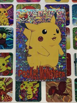 Pokemon Vintage Pocket Monsters Vending HOLO Prism Sticker 1999 Bandai Nintendo - Image 1