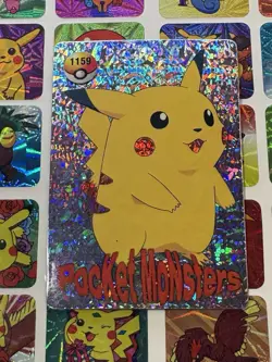 Pokemon Vintage Pocket Monsters Vending HOLO Prism Sticker 1999 Bandai Nintendo - Image 2