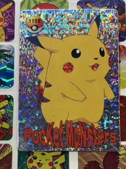 Pokemon Vintage Pocket Monsters Vending HOLO Prism Sticker 1999 Bandai Nintendo - Image 3