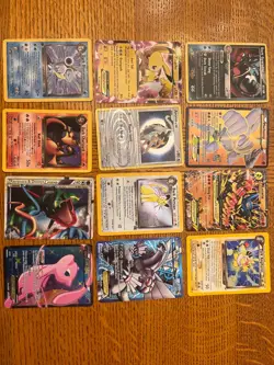 Small ungraded pokemon cards lot used varying condition - Image 1