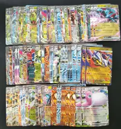 100 Lot RR Holo Double Rare Full Arts Pokemon Japanese Cards A4-MM - Image 1