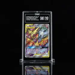 2019 POKEMON MOLTRES ZAPDOS ARTICUNO GX BLACK STAR PROMO FULL ART SM210 TAG 10 - Image 1