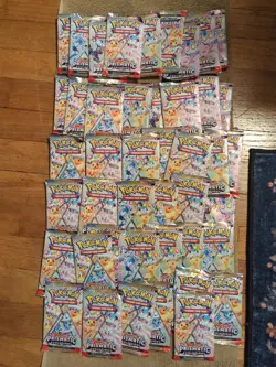 Lot of 44 Pokemon Scarlet and Violet Prismatic Evolution Booster Packs Sealed - Image 1