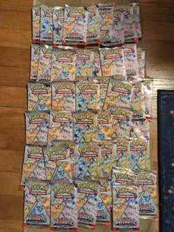 Lot of 44 Pokemon Scarlet and Violet Prismatic Evolution Booster Packs Sealed - Image 2