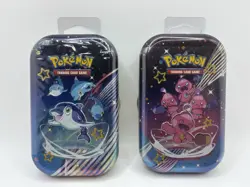 Pokemon Paldean Fates Mini Tin Tinkatink & Finizen Lot of 2 Factory Sealed - Image 1