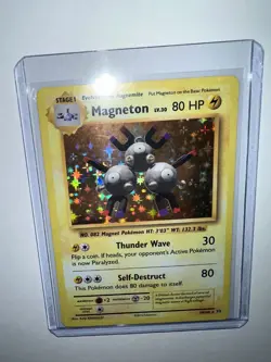 Pokemon TCG Magneton Base Set 9/102 Holo 1999-2000 Wizards Base Set - Image 1