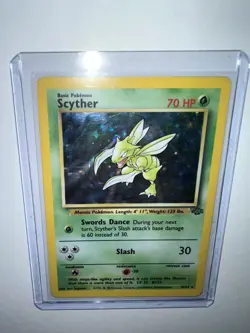 Pokemon TCG Scyther Jungle 10/64 Holo 1999-2000 Wizards Base Set Holo - Image 1