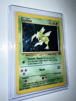 Pokemon TCG Scyther Jungle 10/64 Holo 1999-2000 Wizards Base Set Holo - Image 2