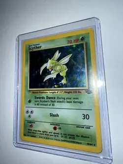 Pokemon TCG Scyther Jungle 10/64 Holo 1999-2000 Wizards Base Set Holo - Image 3